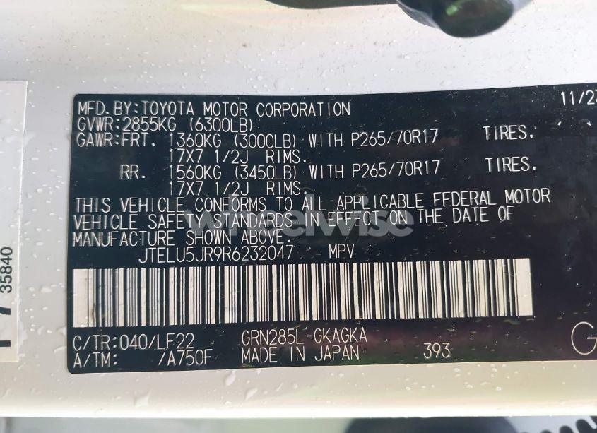 Photo 9 of 2024 Toyota 4runner TRD PRO (VIN JTELU5JR9R6232047)