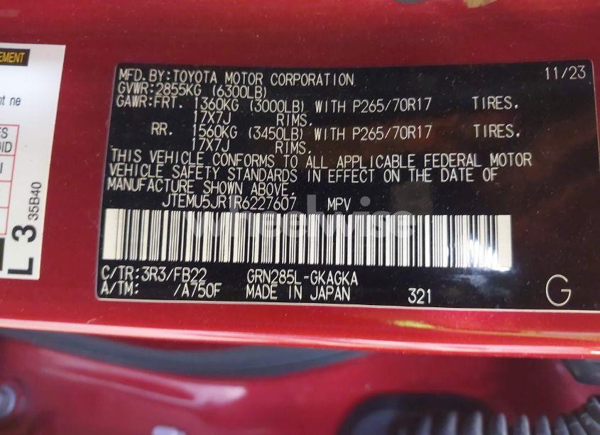 Photo 9 of 2024 Toyota 4runner SR5 (VIN JTEMU5JR1R6227607)