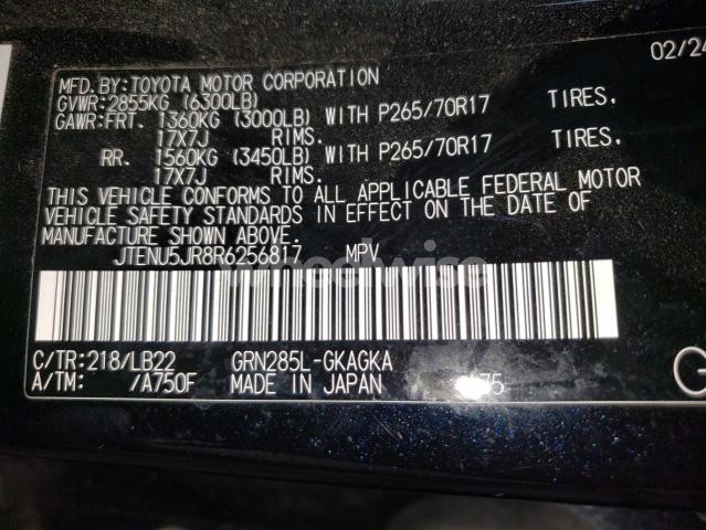 Photo 3 of 2024 TOYOTA 4RUNNER SR5/SR5 PREMIUM (VIN JTENU5JR8R6256817)