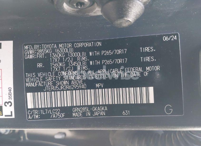 Photo 9 of 2024 Toyota 4runner TRD OFF ROAD PREMIUM (VIN JTERU5JR2R6295940)