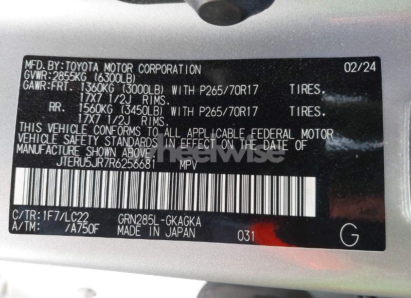 Photo 9 of 2024 Toyota 4runner TRD OFF ROAD PREMIUM (VIN JTERU5JR7R6256681)