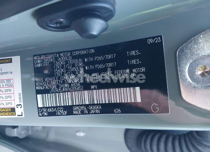 Photo 9 of 2023 Toyota 4runner TRD OFF ROAD PREMIUM (VIN JTERU5JRXP6205852)