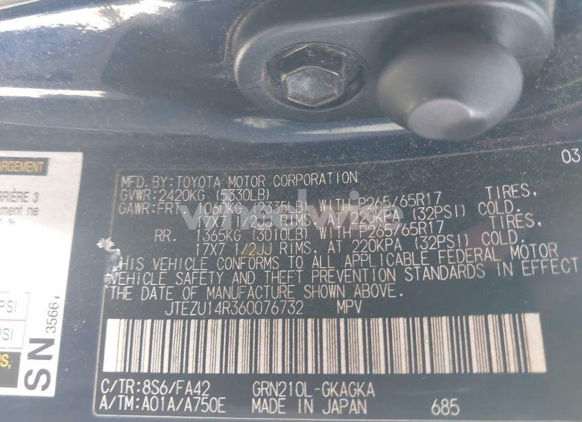 Photo 9 of 2006 Toyota 4runner SR5 V6 (VIN JTEZU14R360076732)