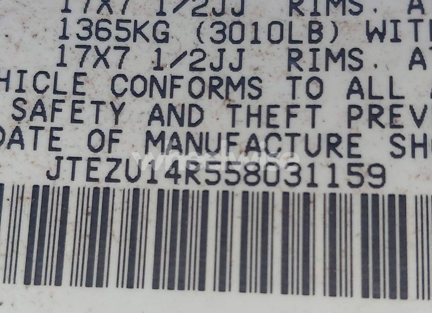 Photo 9 of 2005 Toyota 4runner SR5 V6 (VIN JTEZU14R558031159)