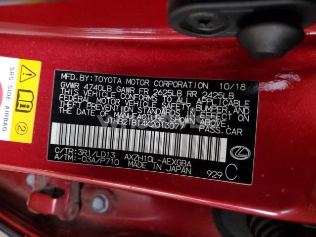 Photo 8 of 2019 LEXUS ES 300H (VIN JTHB21B14K2013077)