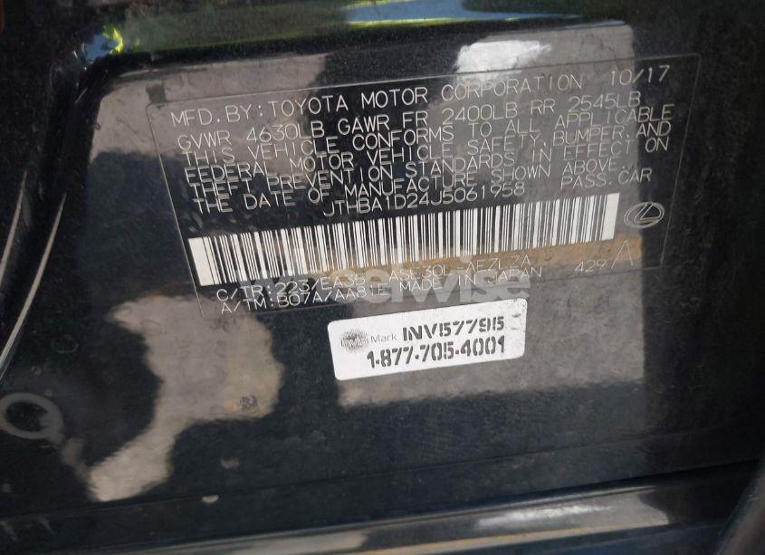 Photo 9 of 2018 Lexus Is 300 (VIN JTHBA1D24J5061958)