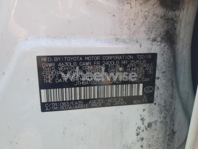 Photo 8 of 2018 LEXUS IS 300 (VIN JTHBA1D27J5072923)