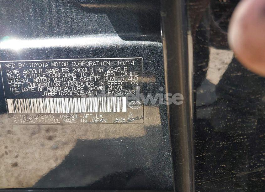 Photo 9 of 2015 Lexus Is 250 (VIN JTHBF1D20F5057611)