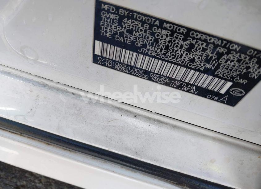 Photo 9 of 2006 Lexus Is 250 (VIN JTHBK262665010274)