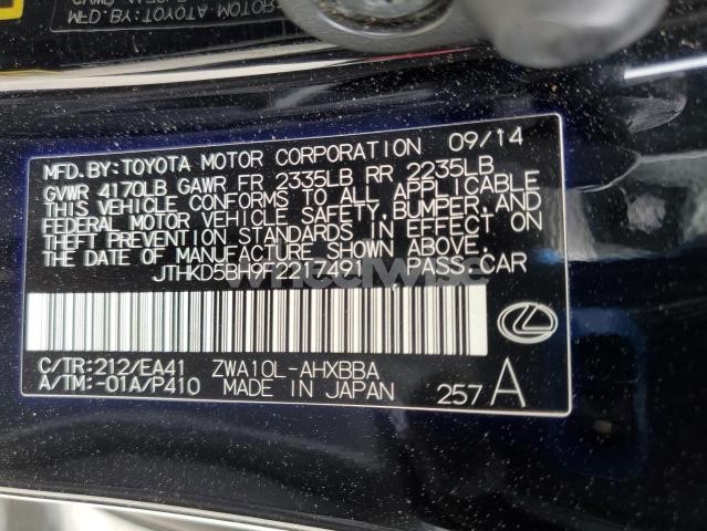 Photo 10 of 2015 LEXUS CT 200 (VIN JTHKD5BH9F2217491)