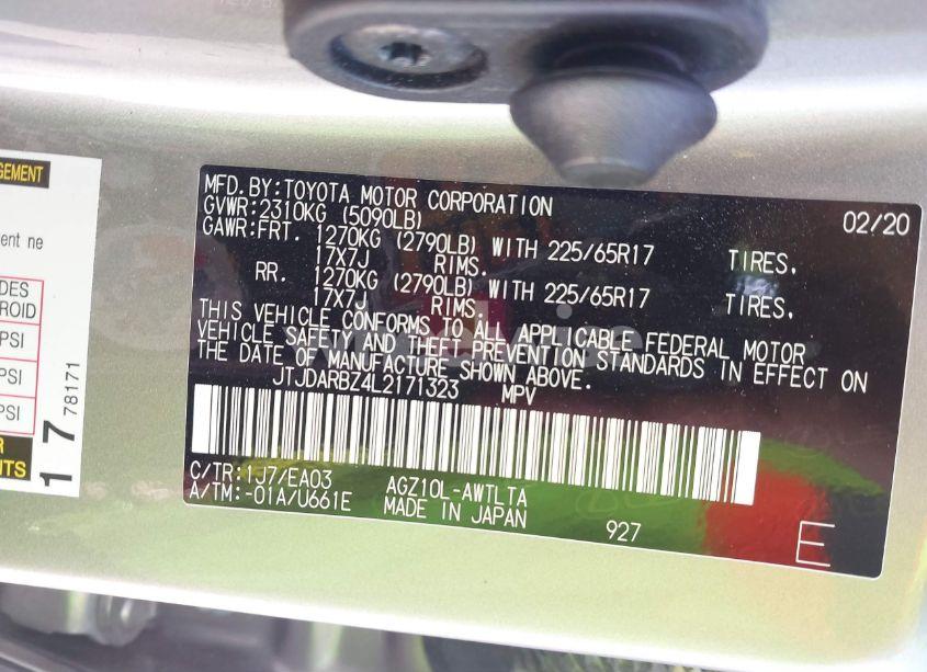 Photo 9 of 2020 Lexus Nx 300 (VIN JTJDARBZ4L2171323)