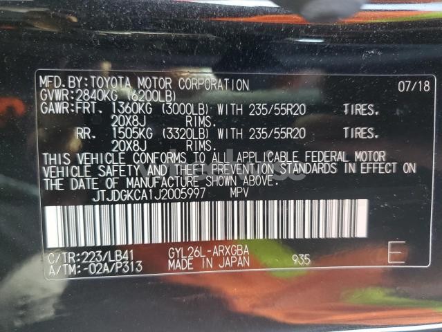 Photo 13 of 2018 LEXUS RX 450H L BASE (VIN JTJDGKCA1J2005997)