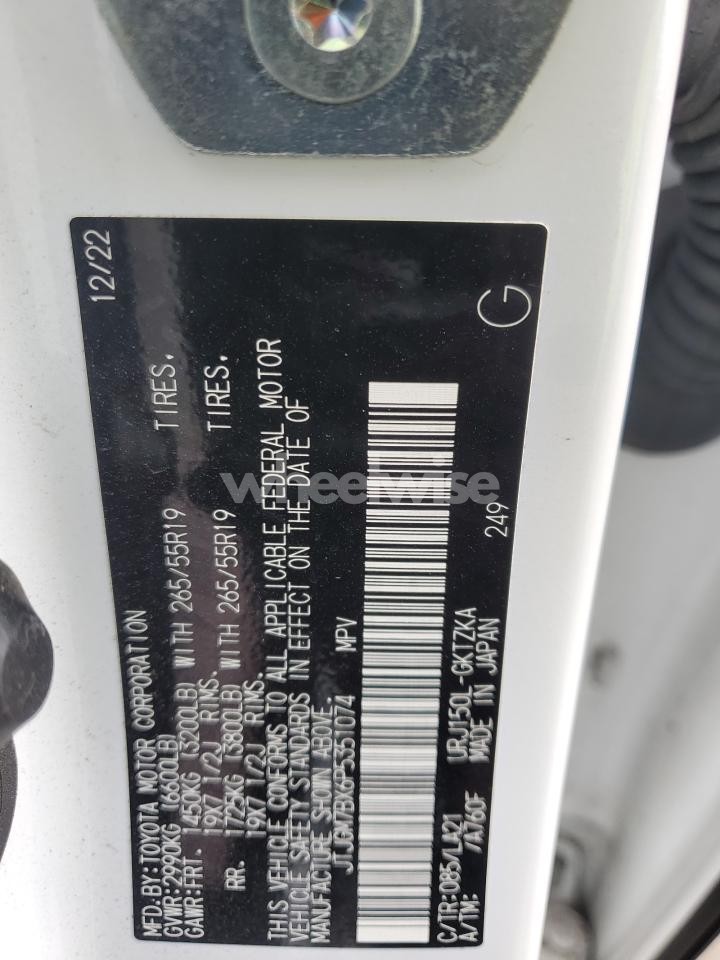 Photo 13 of 2023 LEXUS GX 460 LUXURY (VIN JTJGM7BX6P5351074)