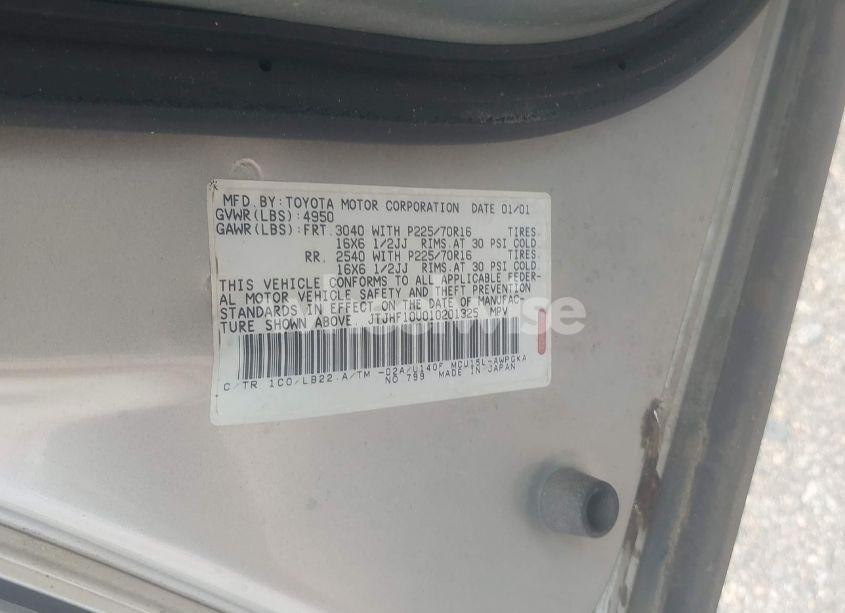 Photo 9 of 2001 Lexus Rx 300 (VIN JTJHF10U010201325)