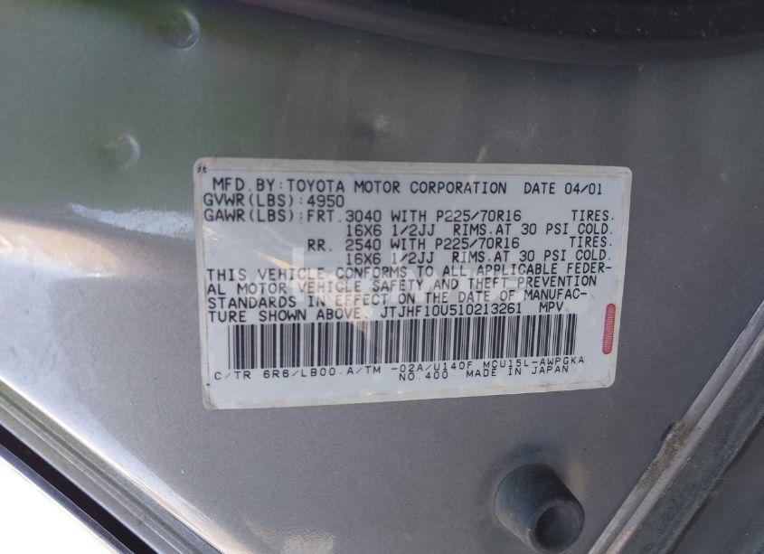 Photo 9 of 2001 Lexus Rx 300 (VIN JTJHF10U510213261)