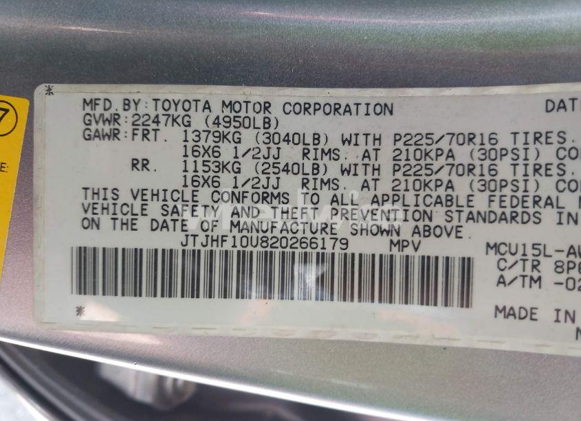 Photo 9 of 2002 Lexus Rx 300 (VIN JTJHF10U820266179)