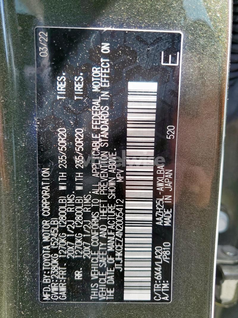 Photo 5 of 2022 LEXUS NX 350H N/A (VIN JTJHKCEZ4N2005412)