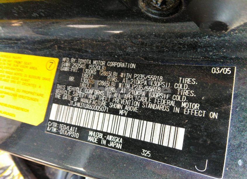 Photo 9 of 2006 Lexus Rx 400H (VIN JTJHW31UX60005071)