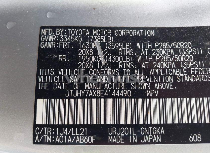 Photo 9 of 2014 Lexus Lx 570 (VIN JTJHY7AX8E4144490)