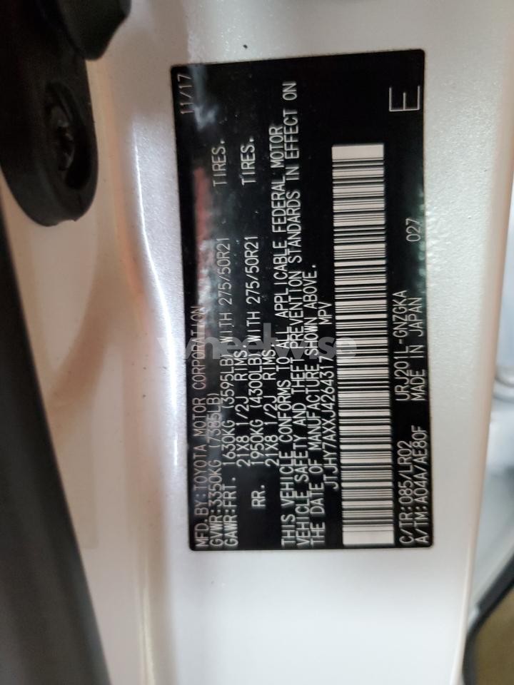 Photo 13 of 2018 LEXUS LX 570 (VIN JTJHY7AXXJ4264317)