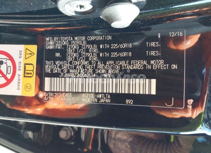 Photo 9 of 2017 Lexus Nx 200T (VIN JTJYARBZ2H2062514)