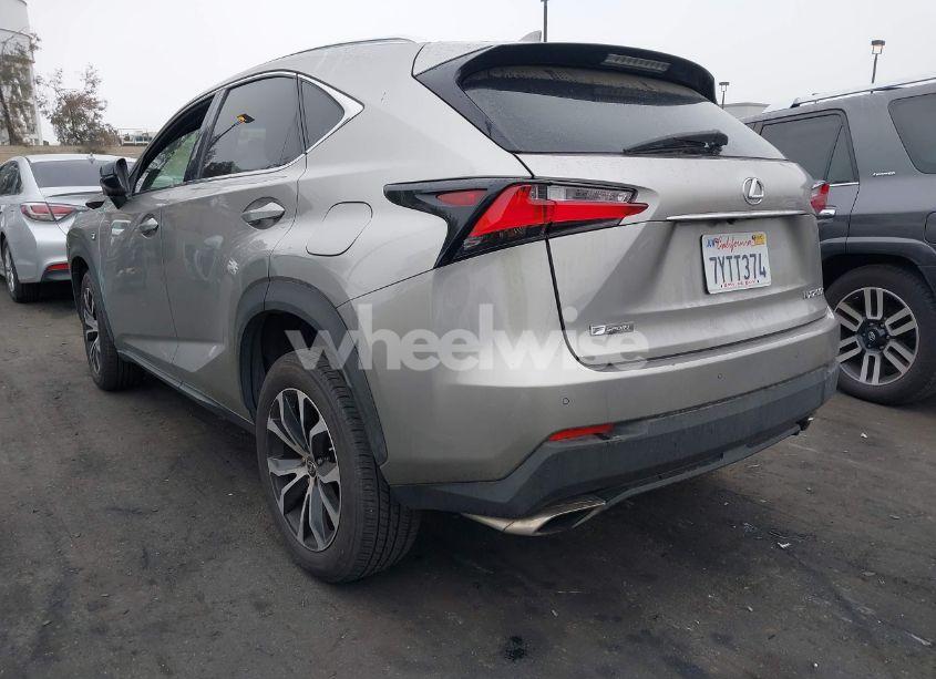 Photo 3 of 2017 Lexus Nx 200T F SPORT (VIN JTJYARBZ2H2072623)