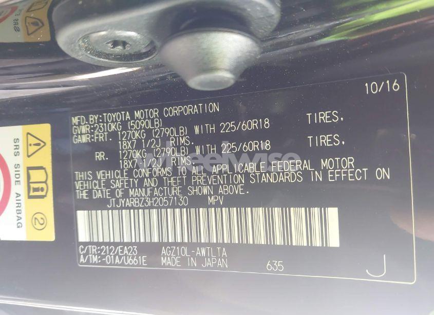 Photo 9 of 2017 Lexus Nx 200T (VIN JTJYARBZ3H2057130)