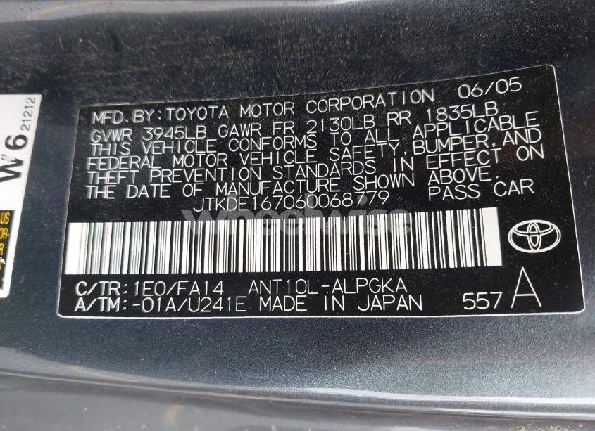 Photo 9 of 2006 Scion Tc N/A (VIN JTKDE167060068779)