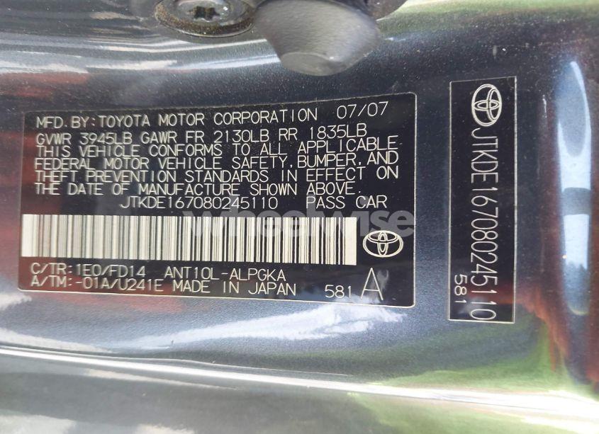 Photo 9 of 2008 Scion Tc N/A (VIN JTKDE167080245110)