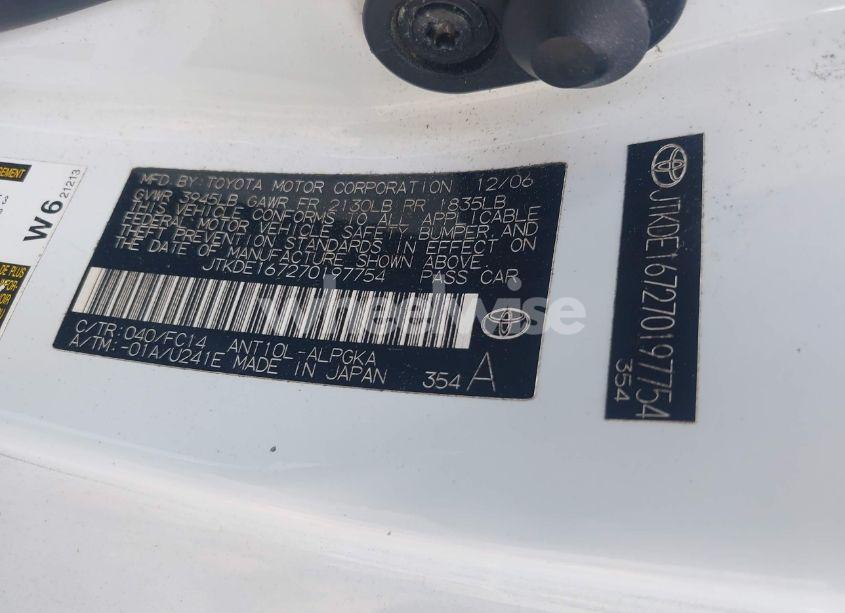 Photo 9 of 2007 Scion Tc N/A (VIN JTKDE167270197754)