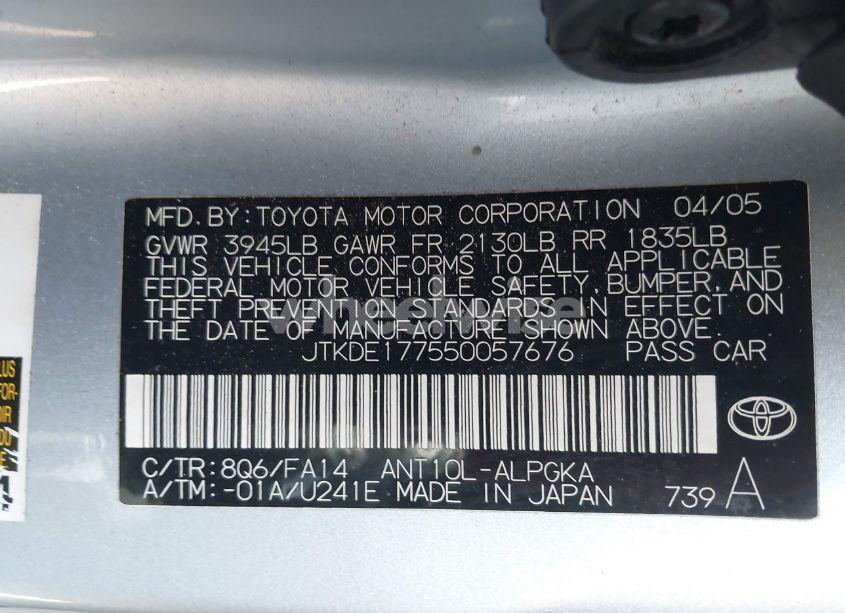 Photo 9 of 2005 Scion Tc N/A (VIN JTKDE177550057676)