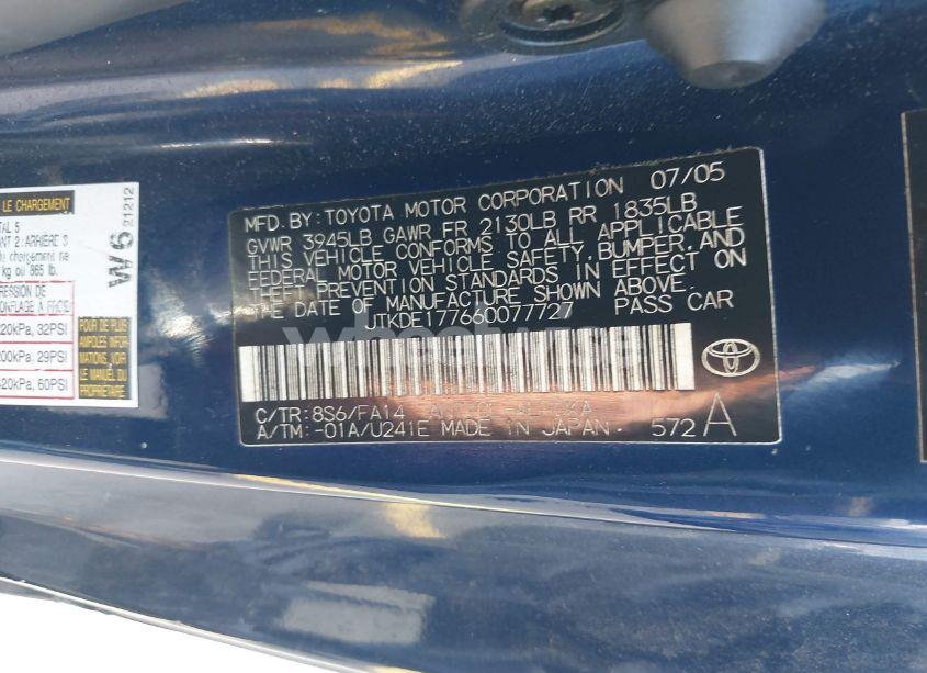 Photo 9 of 2006 Scion Tc N/A (VIN JTKDE177660077727)