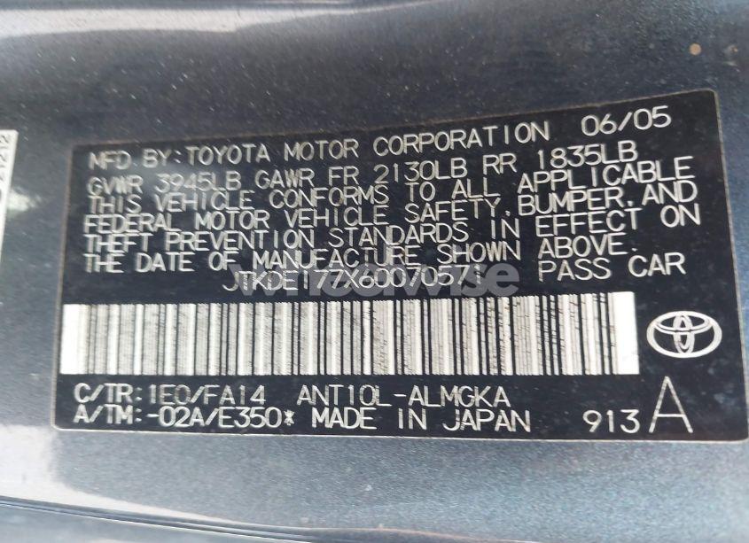 Photo 9 of 2006 Scion Tc N/A (VIN JTKDE177X60070571)