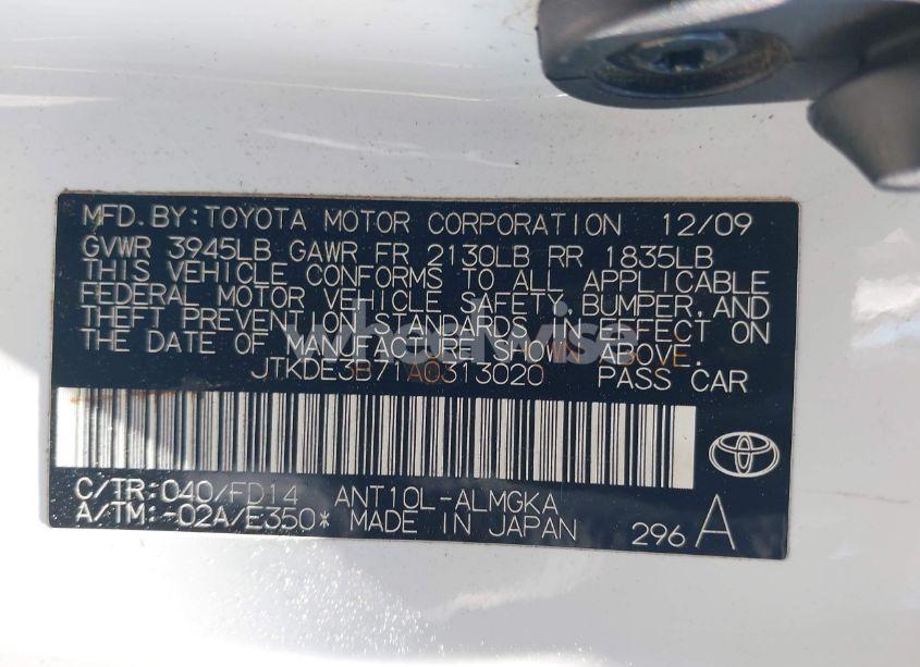 Photo 9 of 2010 Scion Tc N/A (VIN JTKDE3B71A0313020)