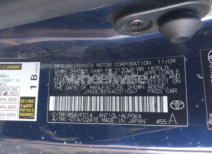 Photo 9 of 2010 Scion Tc N/A (VIN JTKDE3B76A0311067)