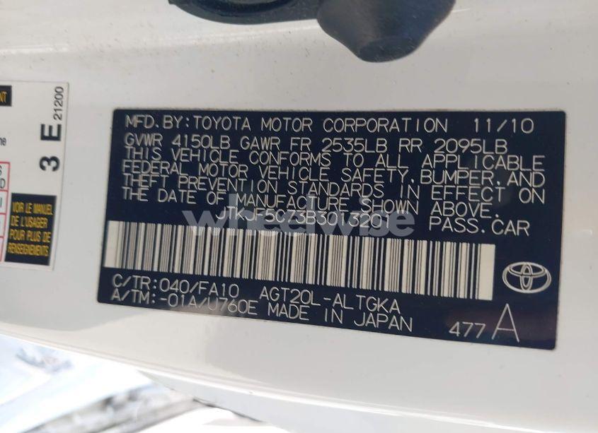 Photo 9 of 2011 Scion Tc N/A (VIN JTKJF5C73B3013201)