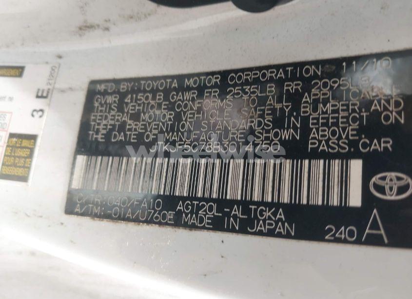 Photo 9 of 2011 Scion Tc N/A (VIN JTKJF5C78B3014750)