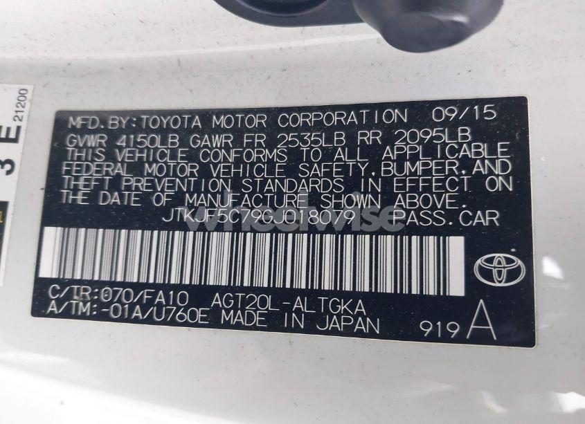 Photo 9 of 2016 Scion Tc N/A (VIN JTKJF5C79GJ018079)