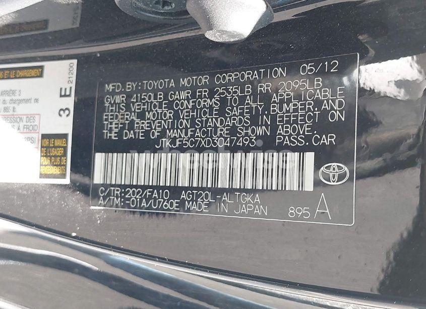 Photo 9 of 2013 Scion Tc N/A (VIN JTKJF5C7XD3047493)