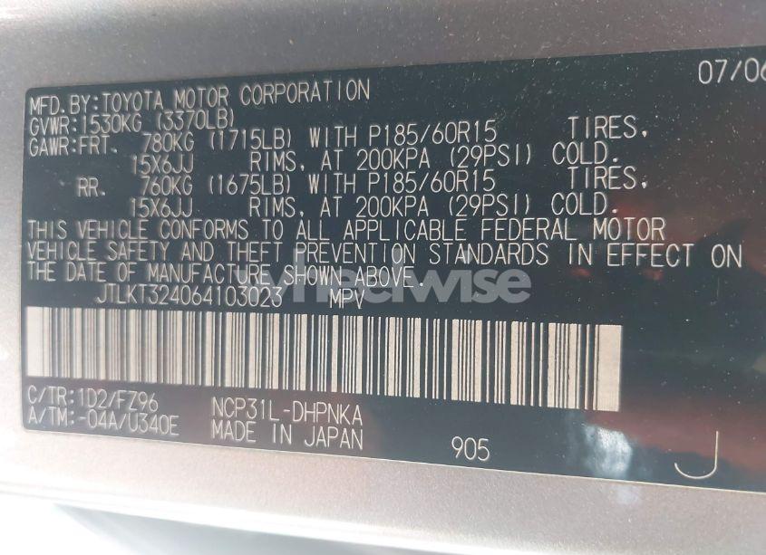 Photo 9 of 2006 Scion Xb N/A (VIN JTLKT324064103023)