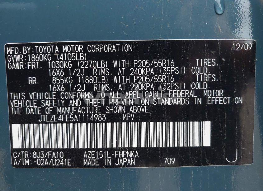 Photo 9 of 2010 Scion Xb N/A (VIN JTLZE4FE5A1114983)