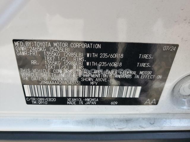 Photo 3 of 2024 TOYOTA BZ4X XLE N/A (VIN JTMAAAAA2RA043731)