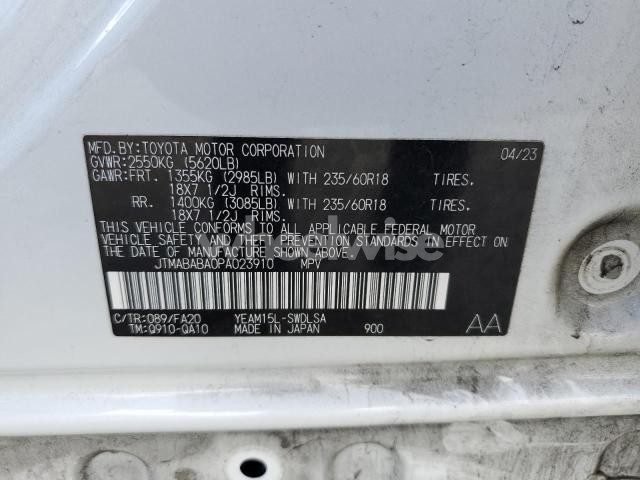 Photo 4 of 2023 SUBARU SOLTERRA PREMIUM (VIN JTMABABA0PA023910)