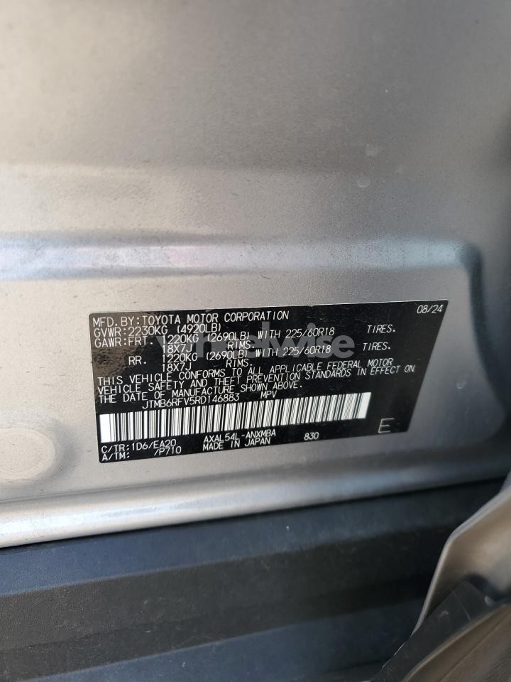 Photo 13 of 2024 TOYOTA RAV4 XLE PREMIUM (VIN JTMB6RFV5RD146883)