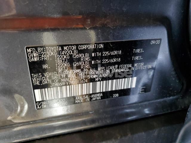 Photo 4 of 2021 TOYOTA RAV4 XLE PREMIUM (VIN JTMB6RFV7MD011624)