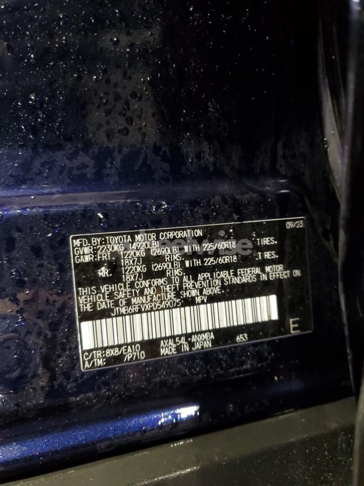 Photo 13 of 2023 TOYOTA RAV4 XLE PREMIUM (VIN JTMB6RFVXPD549075)