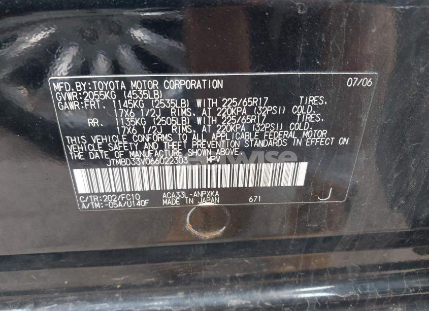 Photo 9 of 2006 Toyota Rav4 (VIN JTMBD33V066022303)