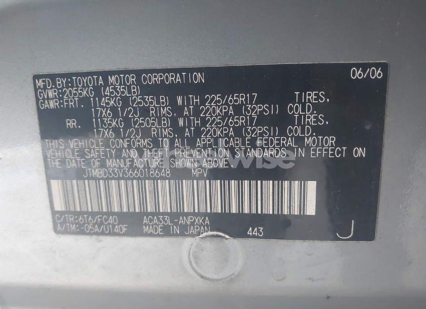 Photo 9 of 2006 Toyota Rav4 (VIN JTMBD33V366018648)