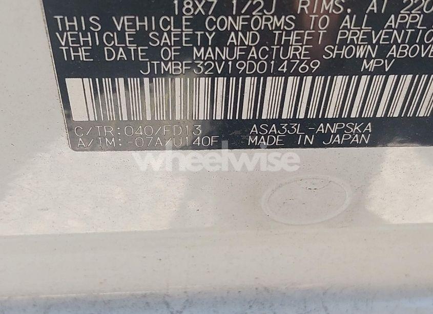 Photo 9 of 2009 Toyota Rav4 SPORT (VIN JTMBF32V19D014769)