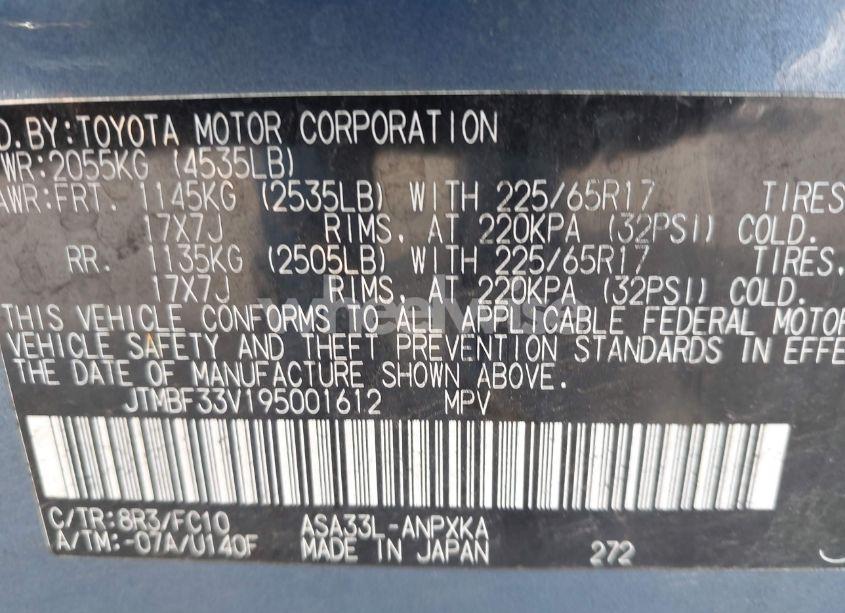 Photo 9 of 2009 Toyota Rav4 (VIN JTMBF33V195001612)